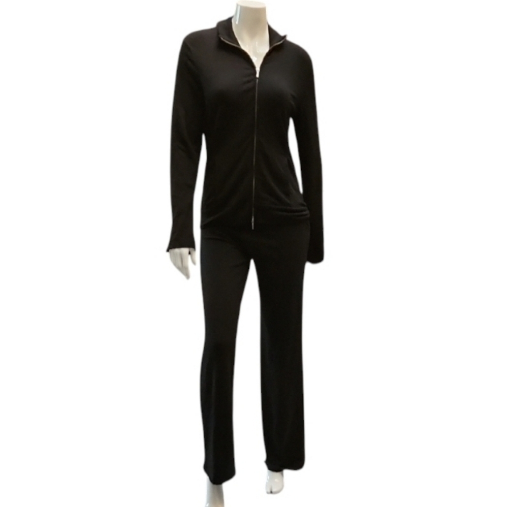 Talbots Black Women's Zip-Up Track Suit